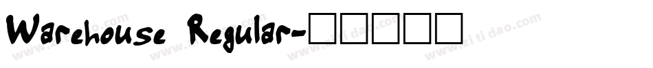 Warehouse Regular字体转换